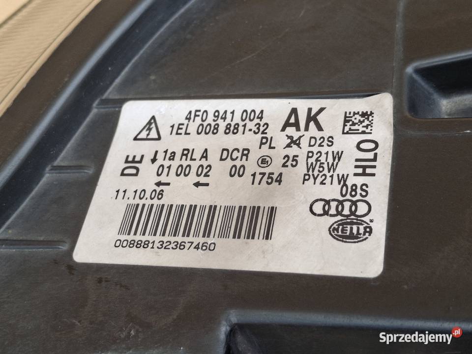 AUDI A6 C6 REFLEKTOR PRAWY XENON D2S LAMPA PRAWA Bieleń sprzedam