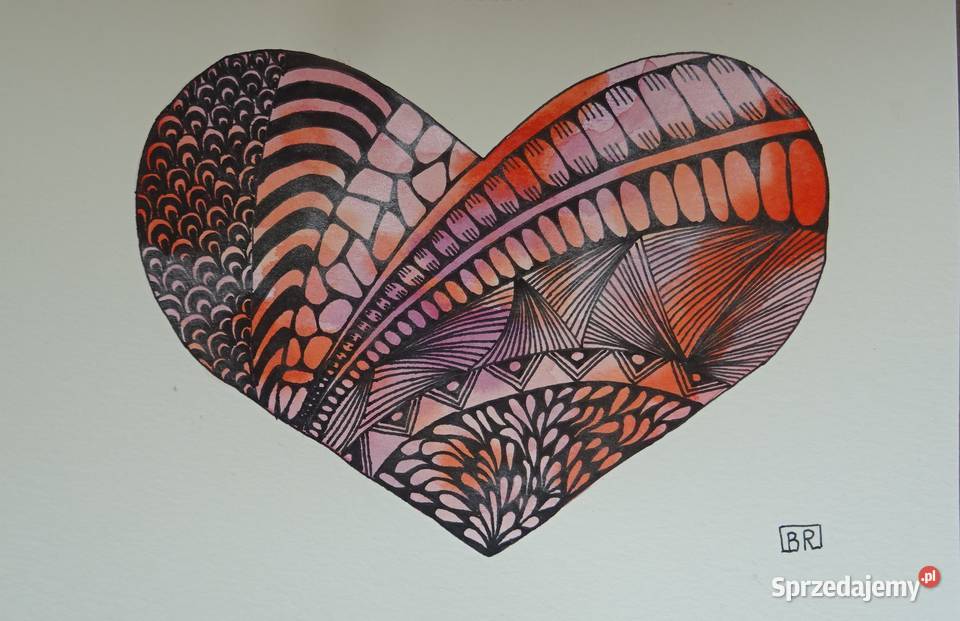 Akwarela Akwarelka Obraz pt Ogrom Miłości