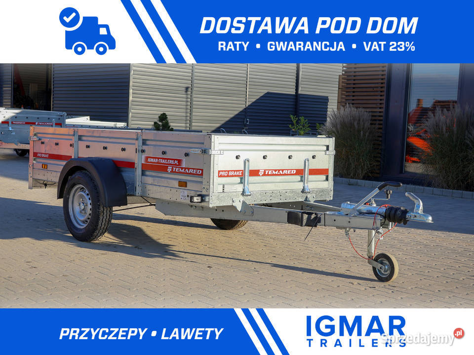 Przyczepa TEMARED PRO BRAKE 2612 wzmacniane Sosnowiec