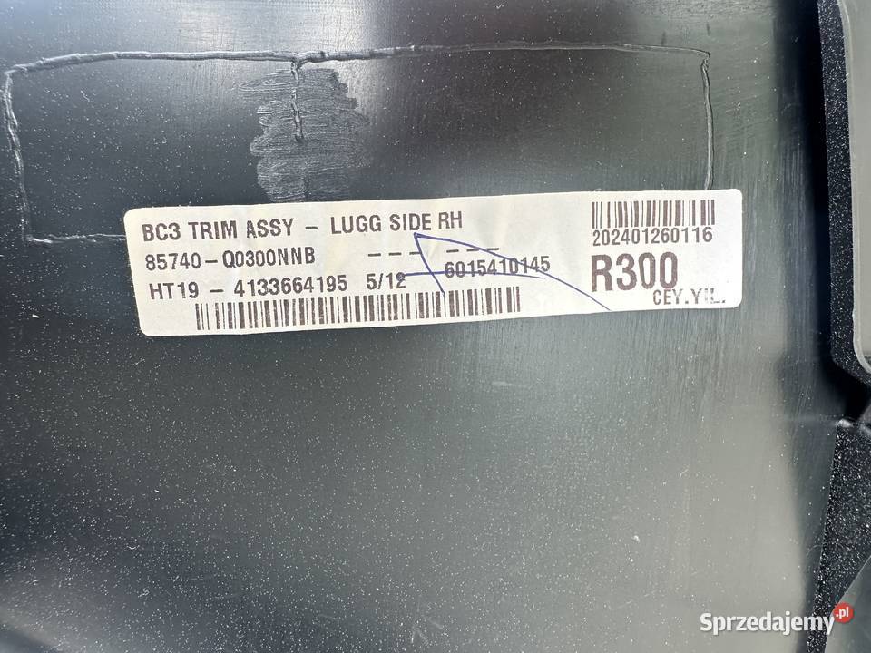 Hyundai I20 III 48V Boczek Prawy Tapicerka Radziszów