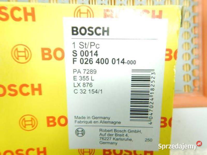 FILTR POWIETRZA BOSCH RENAULT MASTER II 19 22 lubelskie