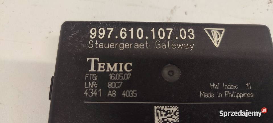 PORSCHE CAYMAN S 987 MODUŁ GATEWAY 99761010703 dolnośląskie sprzedam