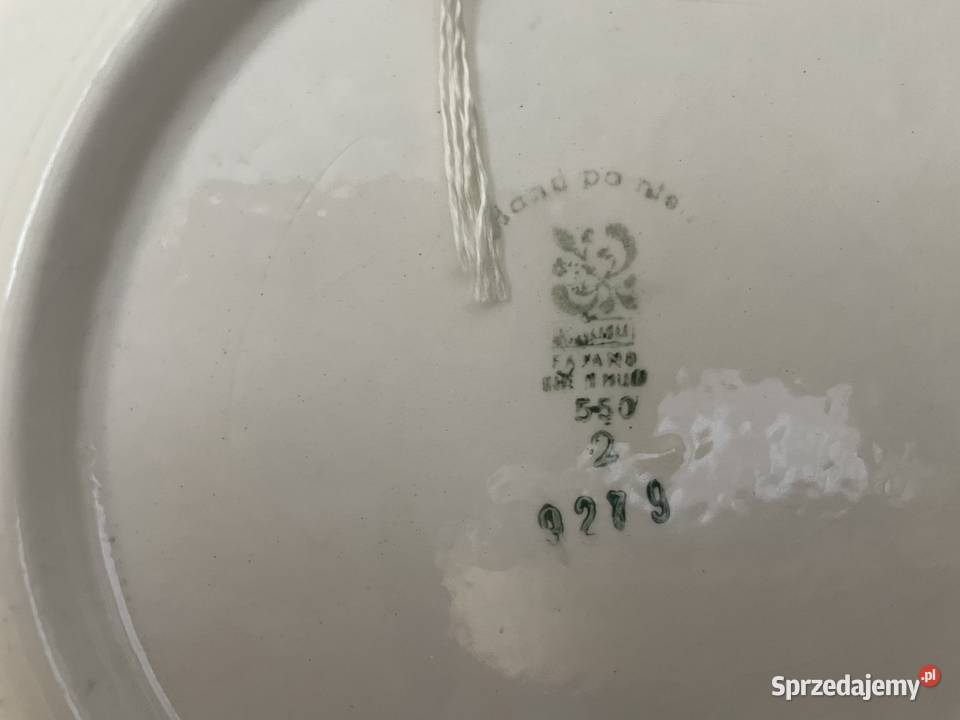 Włocławek fajansowy talerz dekoracyjny PRL Porcelana i szkło Pruszcz Gdański sprzedam