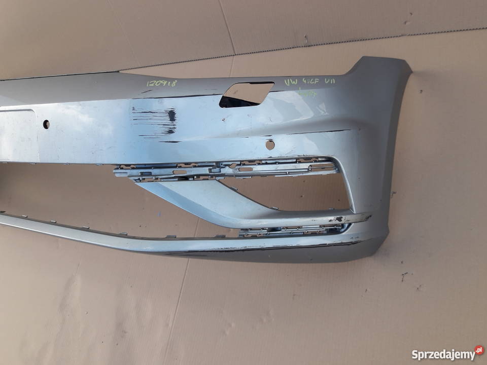 VW GOLF VII LIFT ZDERZAK PRZÓD PRZEDNI Bieleń