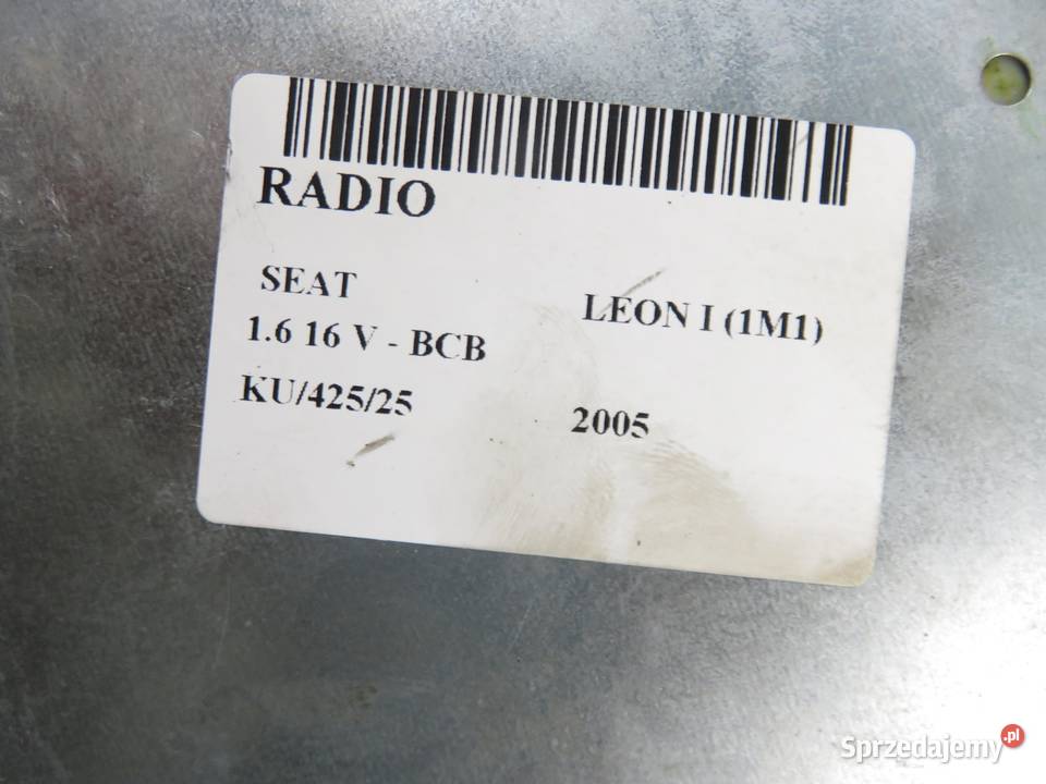 RADIO CD SEAT LEON I 1M1 TOLEDO II KOD