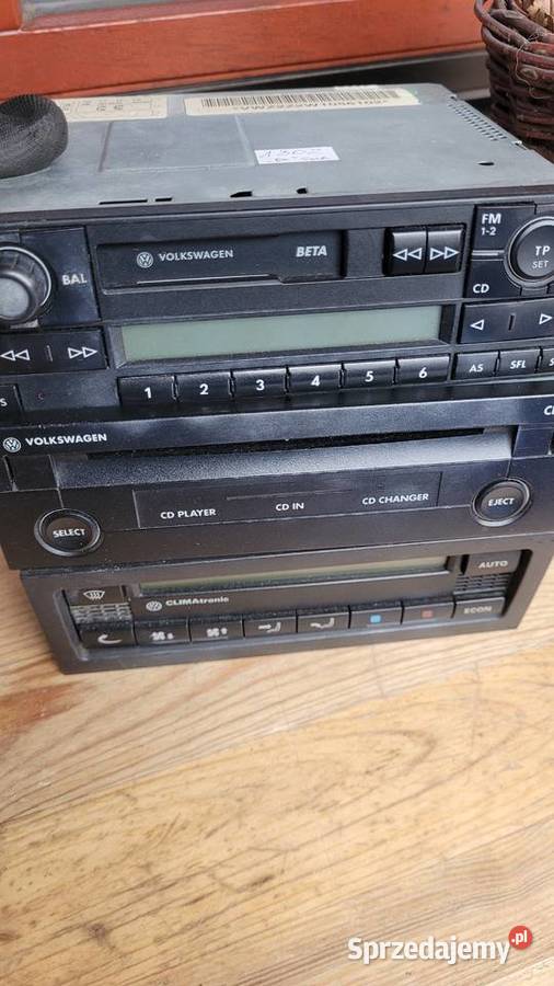 Radio zmieniarka CD klimatronik zabudowa Golf 4