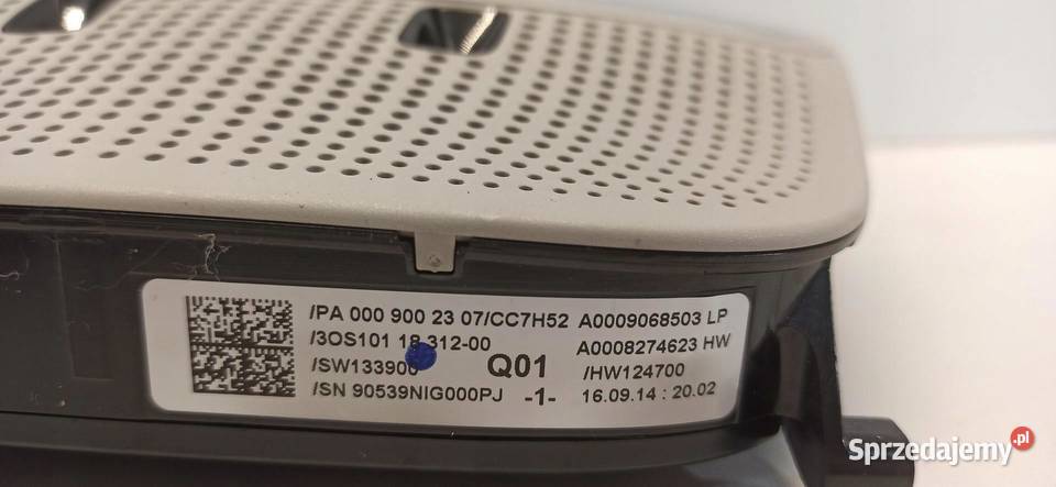 MERCEDES W205 LAMPKA PODSUFITKI A0009068503