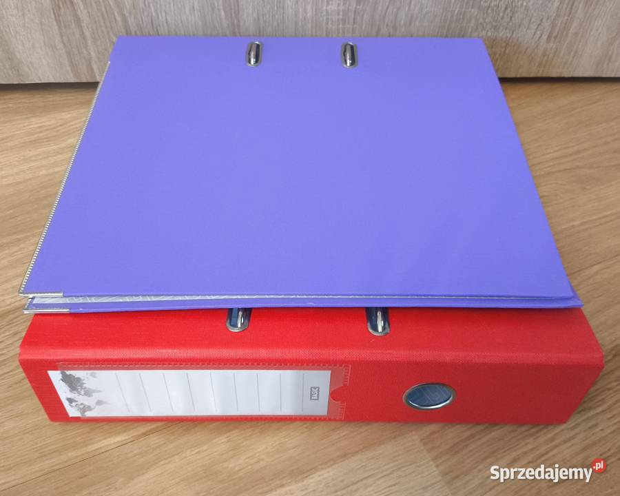 Segregatory A4 2 NOWE czerwony fioletowy biuro Biuro