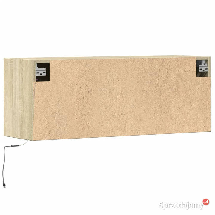 Ścienna szafka TV z LED dąb sonoma 100x31x35 Warszawa