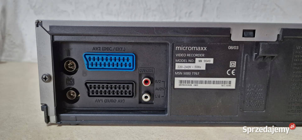 Video Magnetowid MM 9049 stereo hifi micromaxx wielkopolskie sprzedam