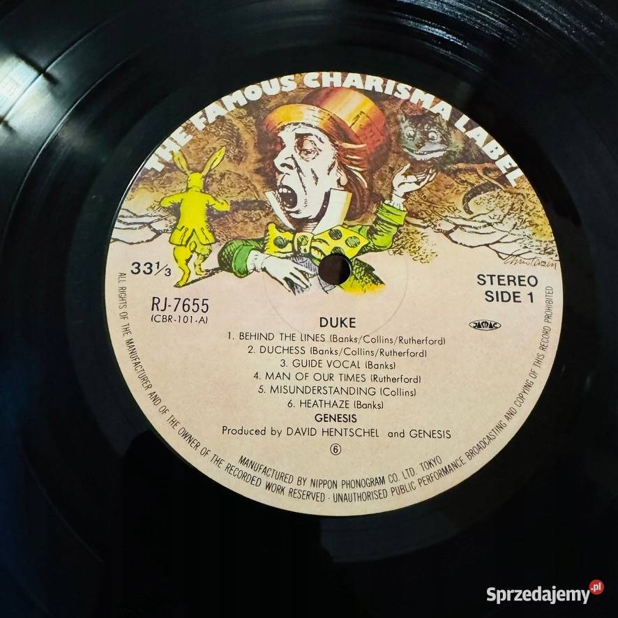 Genesis Duke EXM Japan Obi LP 1980 Charisma rock Płyty i kasety