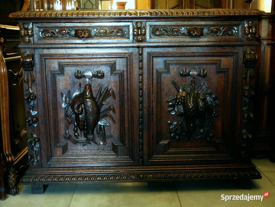 Wspaniała komodaszafka myśliwska dąbsklep Komody Dąbrowa Górnicza