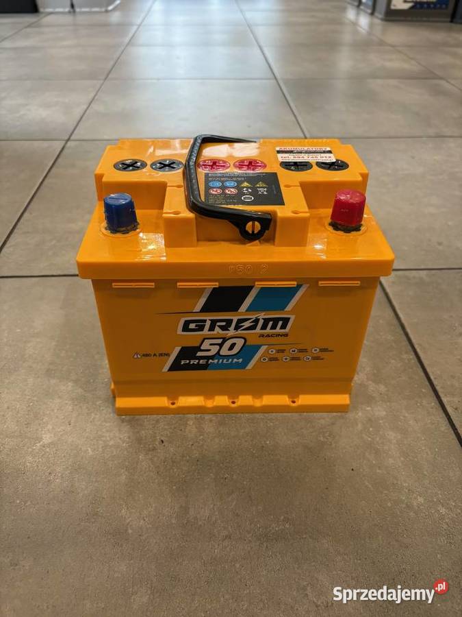 Akumulator Grom Racing 50Ah 480A Prawy Plus Augustów sprzedam