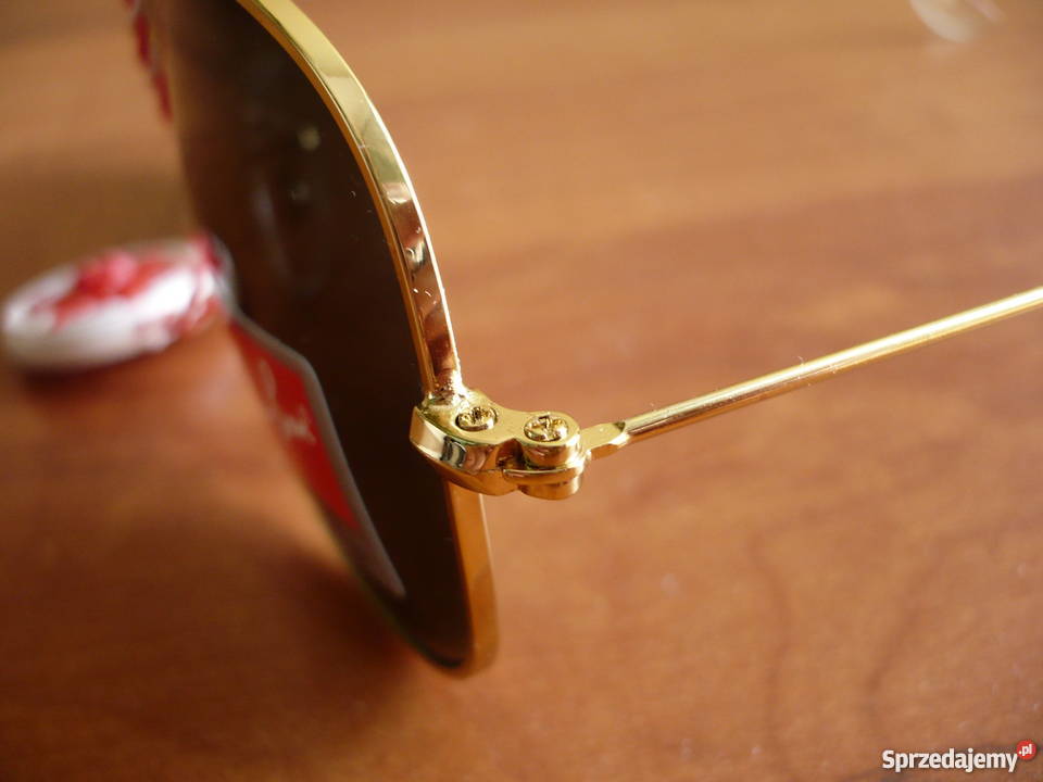 Okulary Ray Ban Aviator czarnezłote blackgold 58 Sandomierz sprzedam
