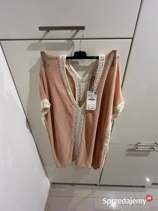 Nowa elegancka bluzka w naturalnym kolorze Zara pomorskie Gdańsk