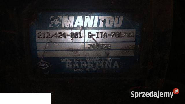Manitou Clark Hurth Spicer Dana Most Napędowy Jastrzębniki