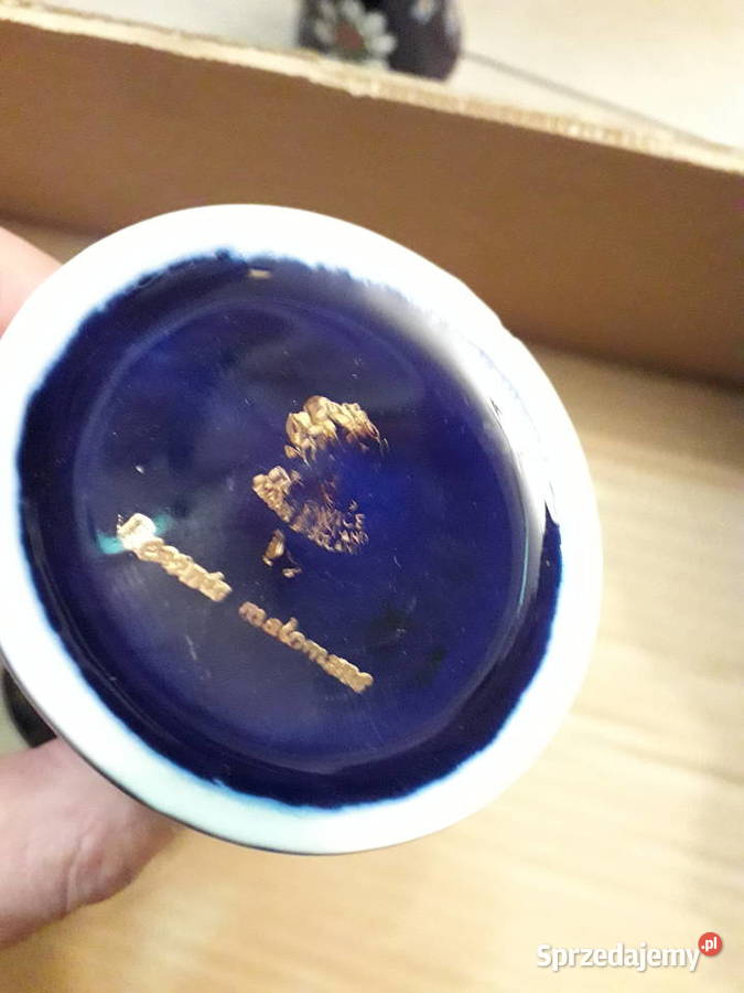 Tułowice ręcznie malowany komplet dwa wazoniki z Warszawa