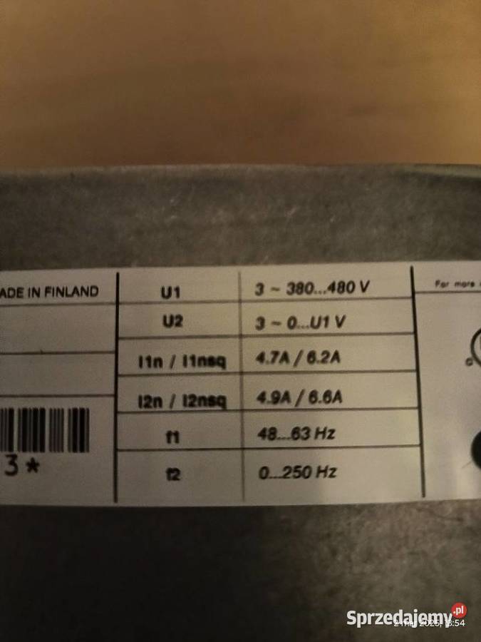 Falownik ABB 4kW sprawny Bełchatów sprzedam