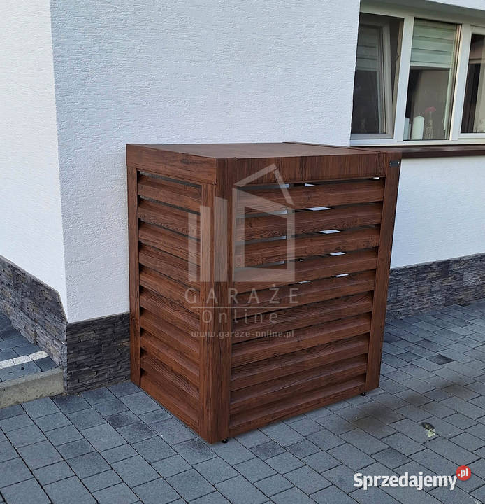 Osłona pompy ciepła 80x40x120 ciemny orzech Miastko sprzedam