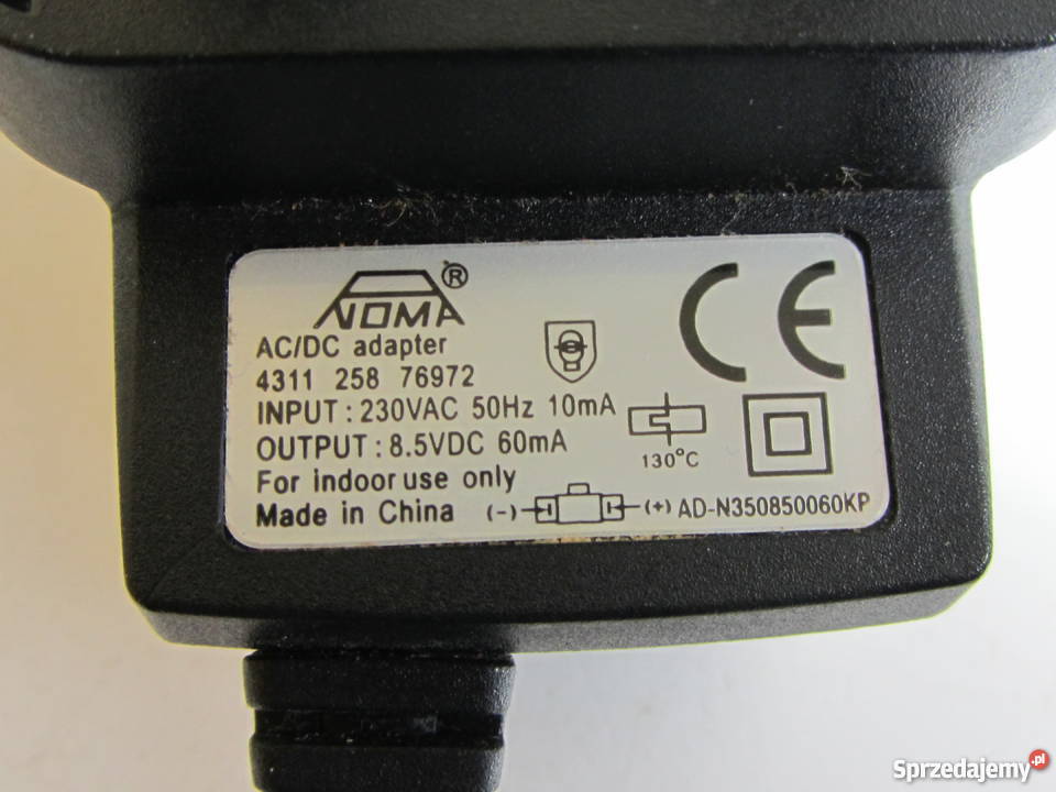 Ładowarka sieciowa adapter ACDC wtyczka UK