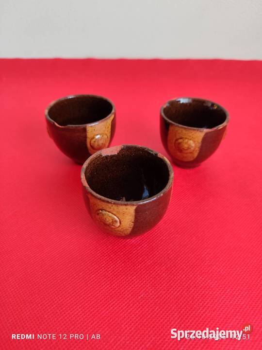 Stara brązowa ceramika PRL vintage do renowacji Katowice