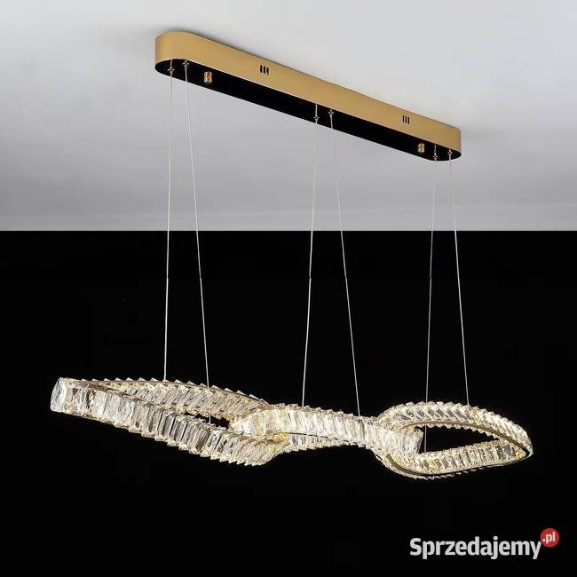 Żyrandol kryształowy nowoczesny podłużna lampa Lampy wiszące Warszawa