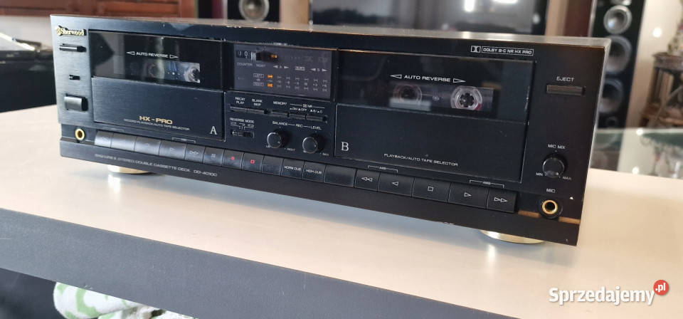 Magnetofon Sherwood dwukasetowy deck DD4010C Międzychód