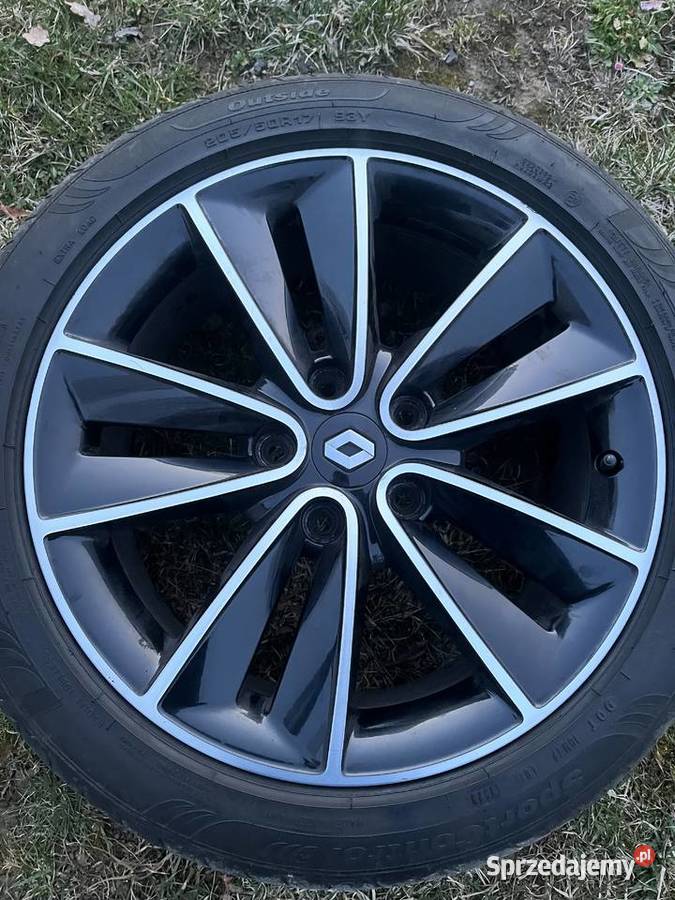 Opony 205 50 R 17 letnie z alufelgami renult Szynwałd sprzedam