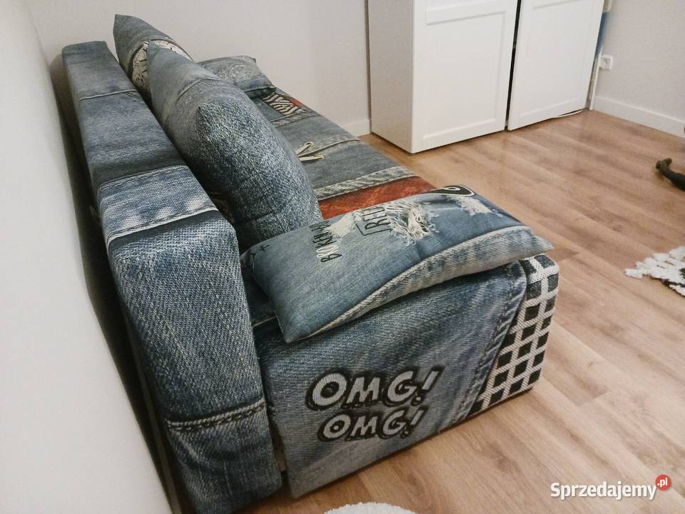 Sofa Libro PLAYfull BLUE unikalny wzór 190cm Sofy i kanapy Otwock