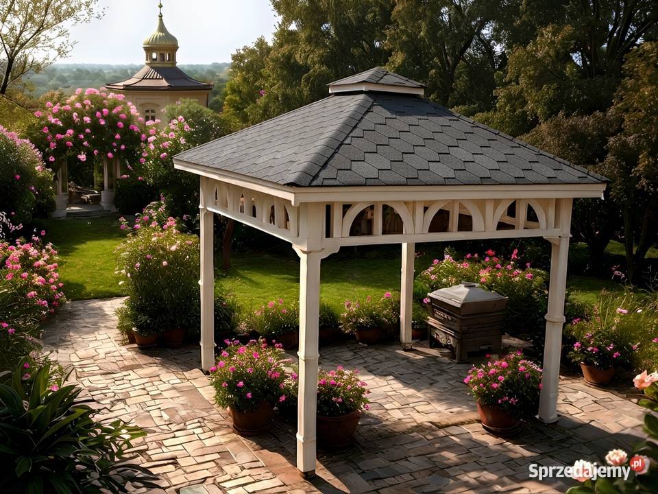 ALTANA 6 3x3m Eleganckie Półokrągłe Podpory Parzymiechy