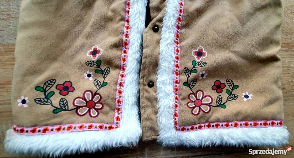 Kubraczek kamizelka styl ludowy haft kozuszek Rozmiar 122 Częstochowa