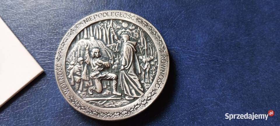Stare monety Medal Powstanie Styczniowe Polska Numizmatyka podkarpackie Lesko