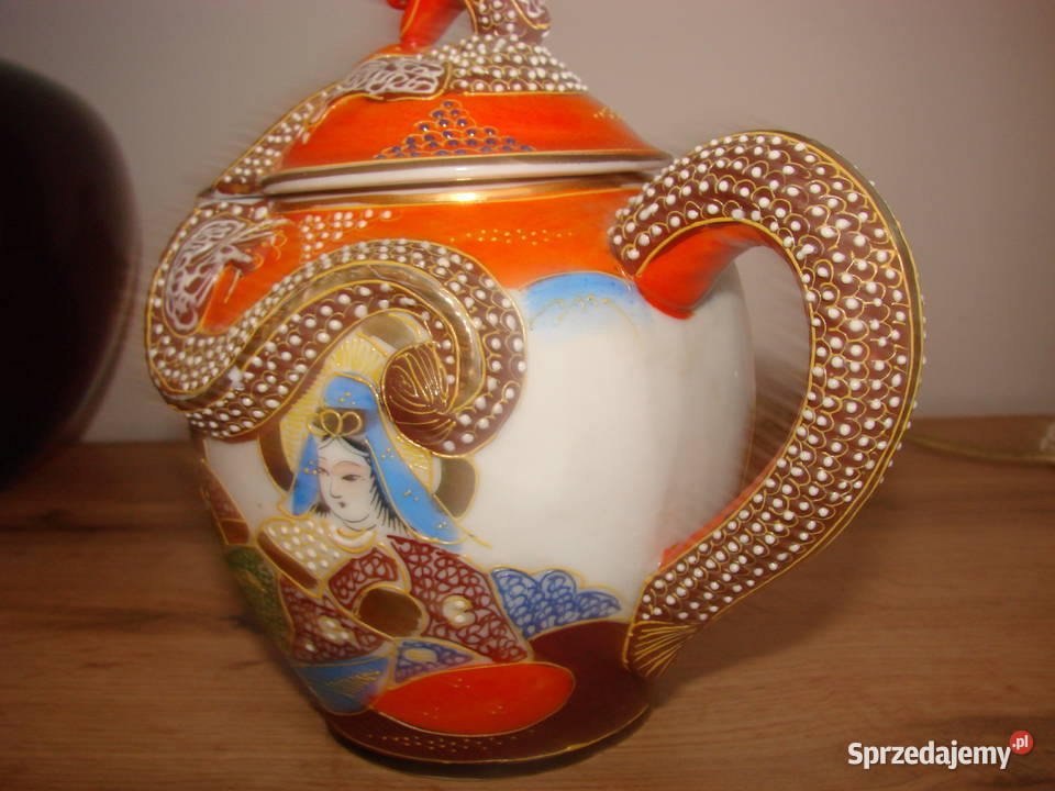 Smok porcelanowy czajnik Satsuma pomorskie Pruszcz Gdański sprzedam