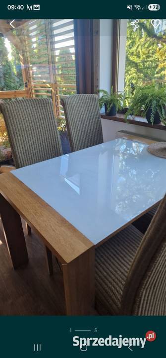 4 krzesła rattanowe Ozorków