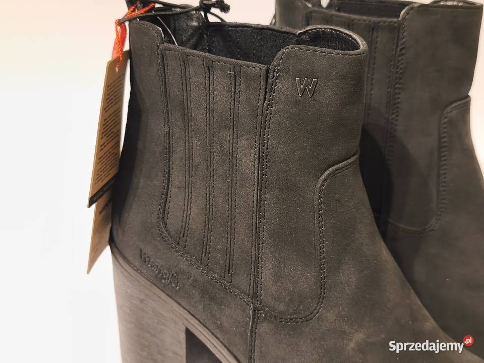 Nowe stylowe botki Wrangler na obcasie skóra ekologiczna Nadarzyn sprzedam