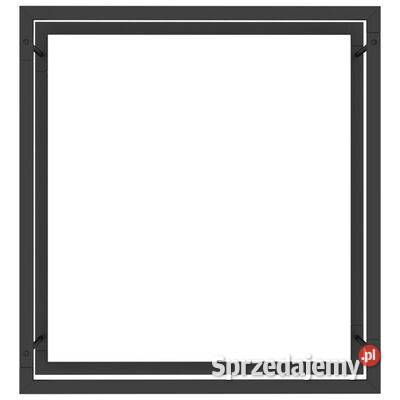 vidaXL Stojak na drewno matowy czarny 80x28x86 mazowieckie sprzedam