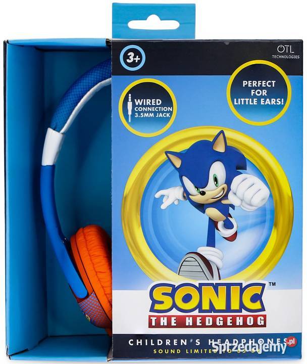 Jeż Sonic The Hedgehog Słuchawki Przewodowe Mogilany