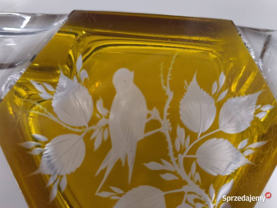 kryształowa popielniczka vintage Gdańsk