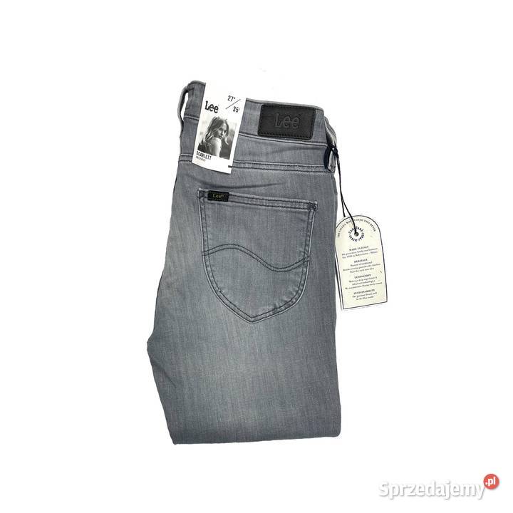 Spodnie damskie Lee Scarlett Grey Skinny W27 L35 Pisz