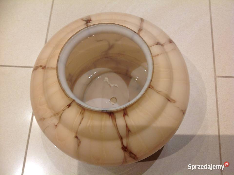 Stary Klosz Szklany Marmurkowy Art Deco Nowa Sól sprzedam