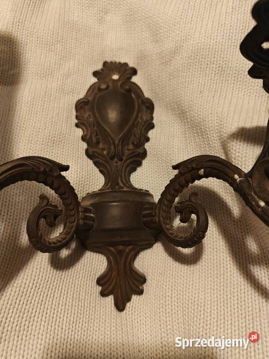 Kinkiet mosiądz śląskie Dąbrowa Górnicza