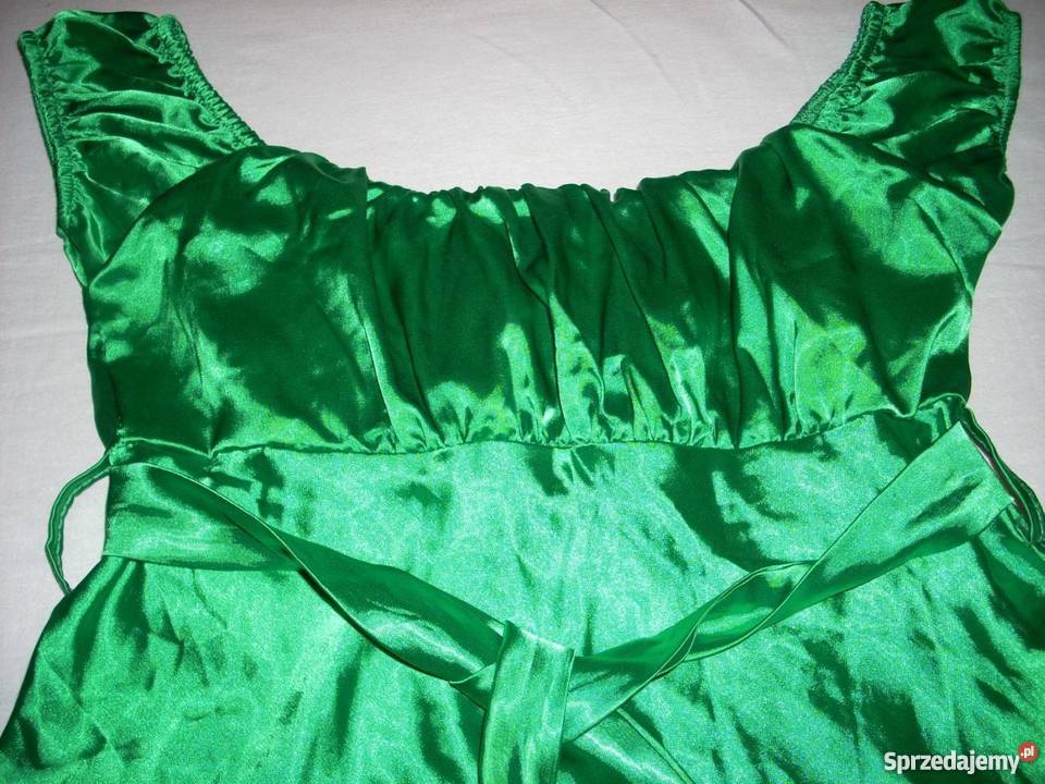 Bluzka Satynowa Elegancka Dekolt J Nowa 36 38 Nowy Sącz