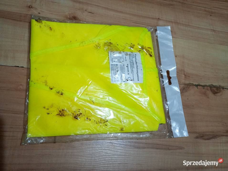 kamizelka odblaskowa ostrzegawcza XL żółta nowa Odzież motocyklowa Szczecin