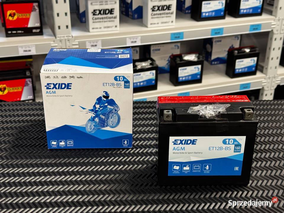 Akumulator EXIDE 12V 10 Ah ET12BBS YT12BBS osobowe Akumulatory podkarpackie Jasło