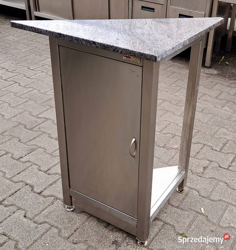 STÓŁ Z SZAFKĄ TRÓJKĄT BLAT GRANITOWY 606085 Nowe Skalmierzyce