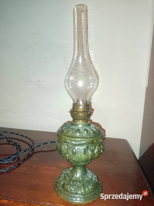 antyki PRL kryształlampa naftowa Olsztyn sprzedam