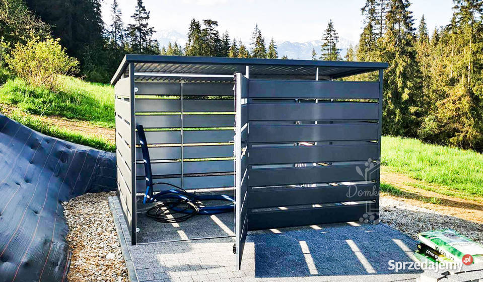 Wiata śmietnikowa spad tył 25x15m Antracyt Ruda Śląska
