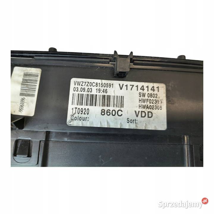 LICZNIK ZEGARY 1T0920860C VW Touran I 19 20 TDI lubelskie sprzedam