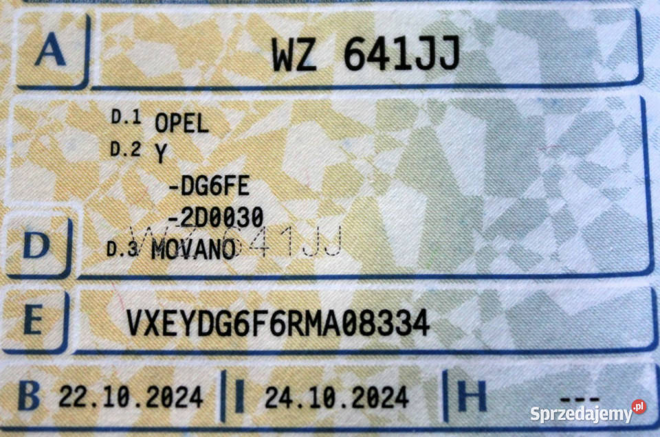 Opel Movano SalonPL L4H2 FV23 180 Kamera Hak Sokołów