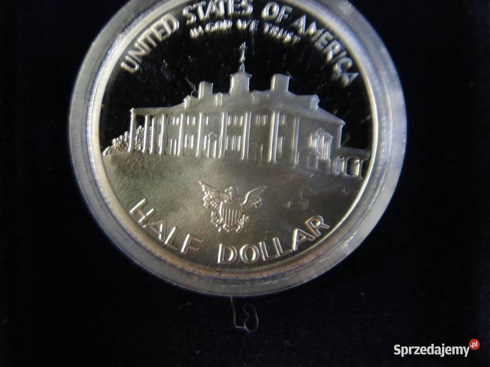 Srebrna moneta Half Dollar USA George Washington Warszawa